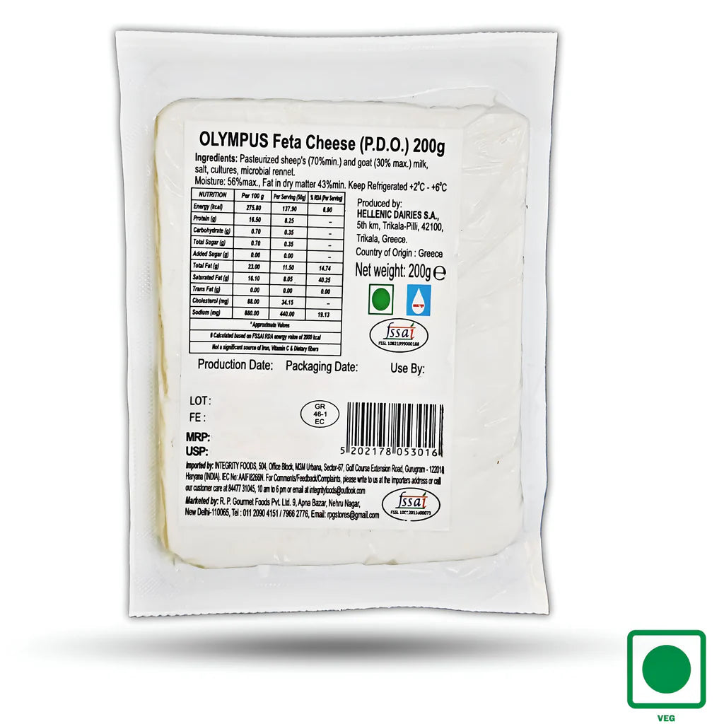 Feta Greek - Olympus , 200 GM Greece