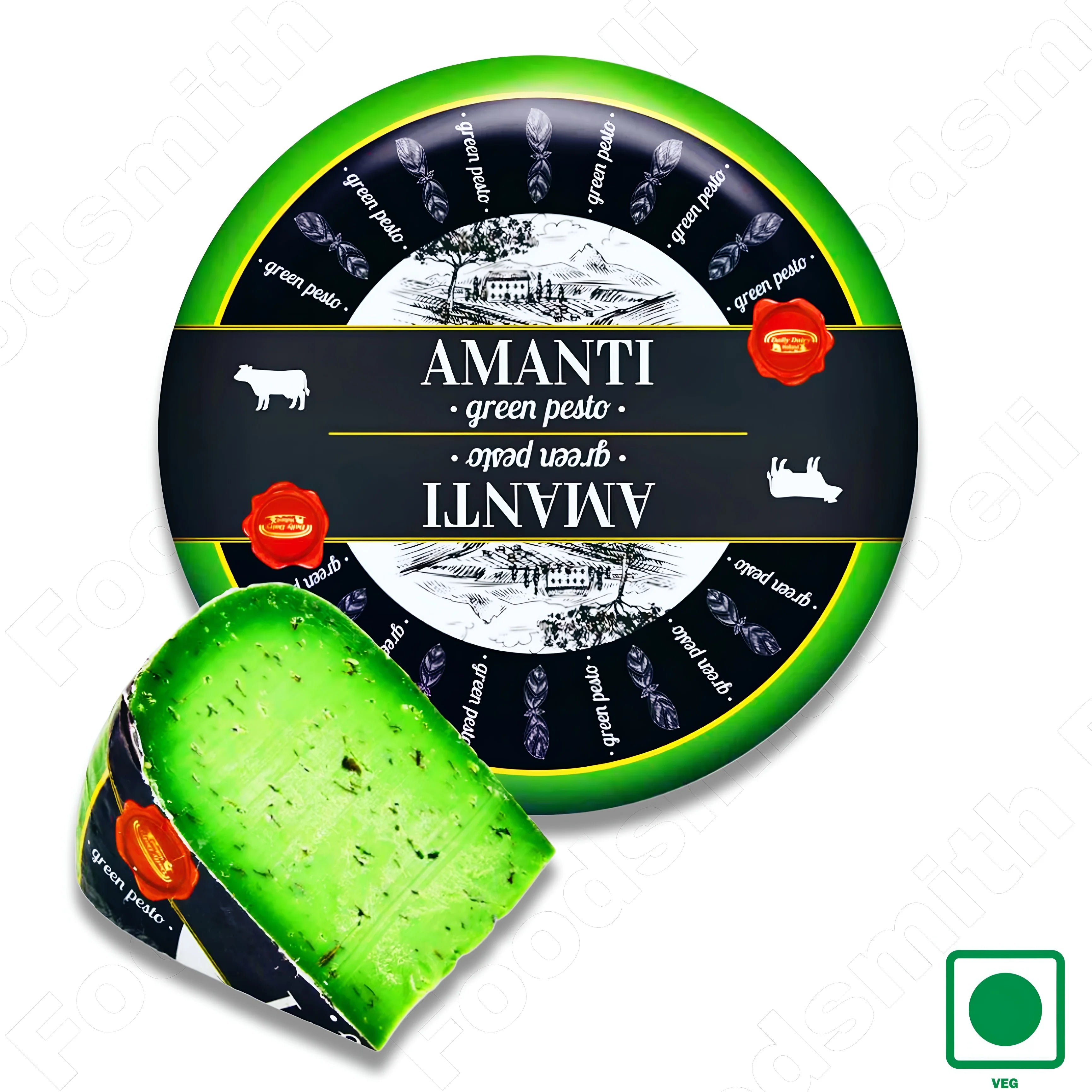 Gouda With Green Pesto 1 Kilogram Netherland (Holland)
