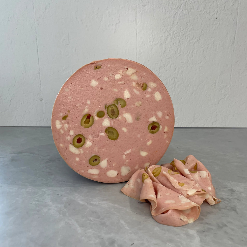 Mortadella With Olives Block Approx. 3 Kilogram Spain