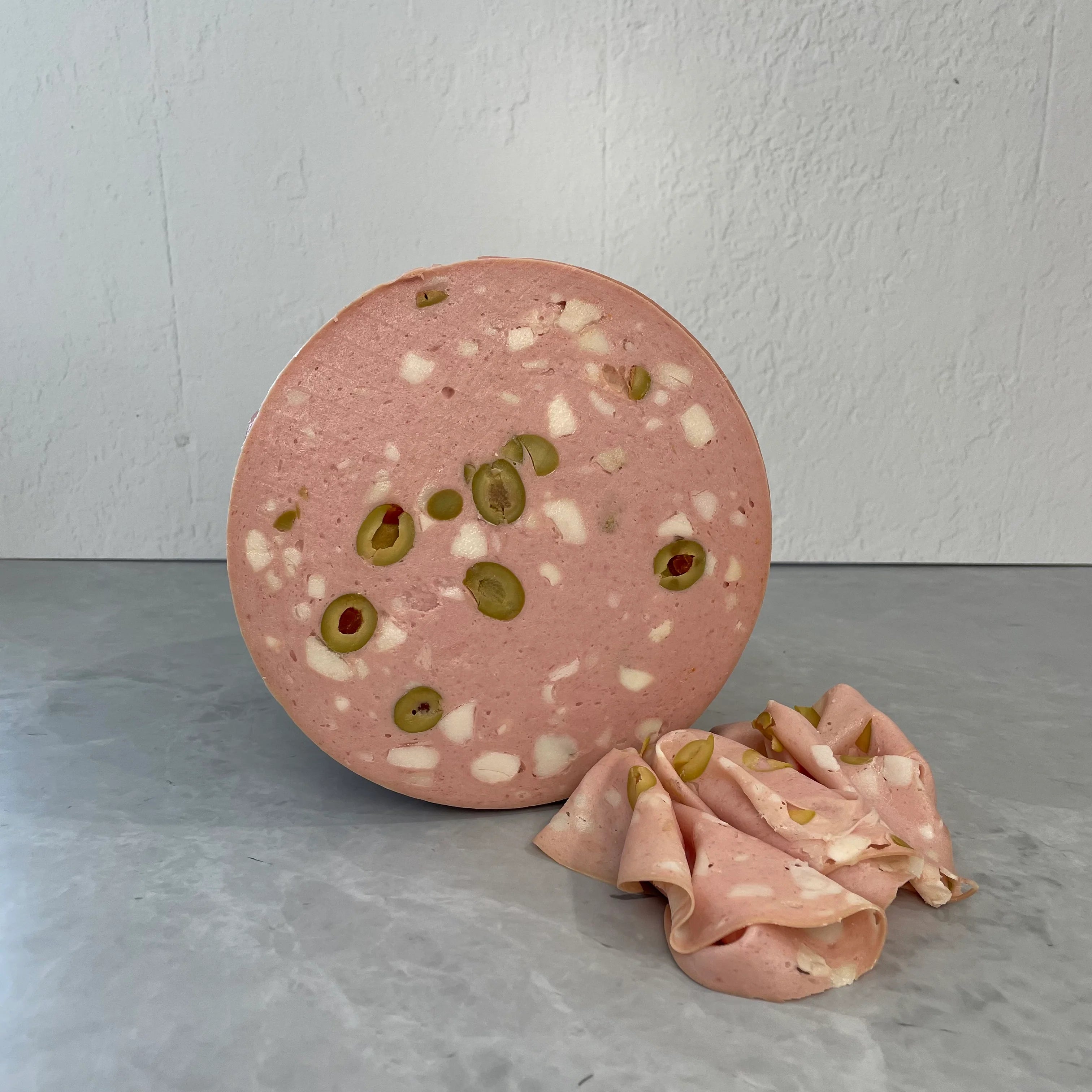 Mortadella With Olives Block Approx. 3 Kilogram Spain
